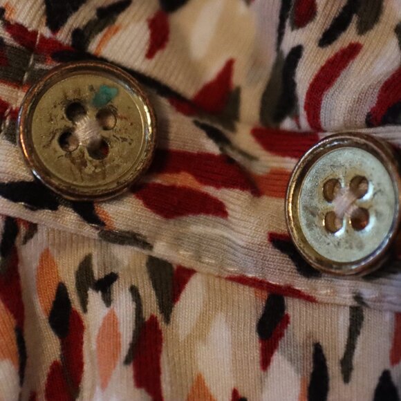 Liz Claiborne Studio Colorful Abstract Print Tank/Sleeveless Blouse Size Large - Picture 5 of 14